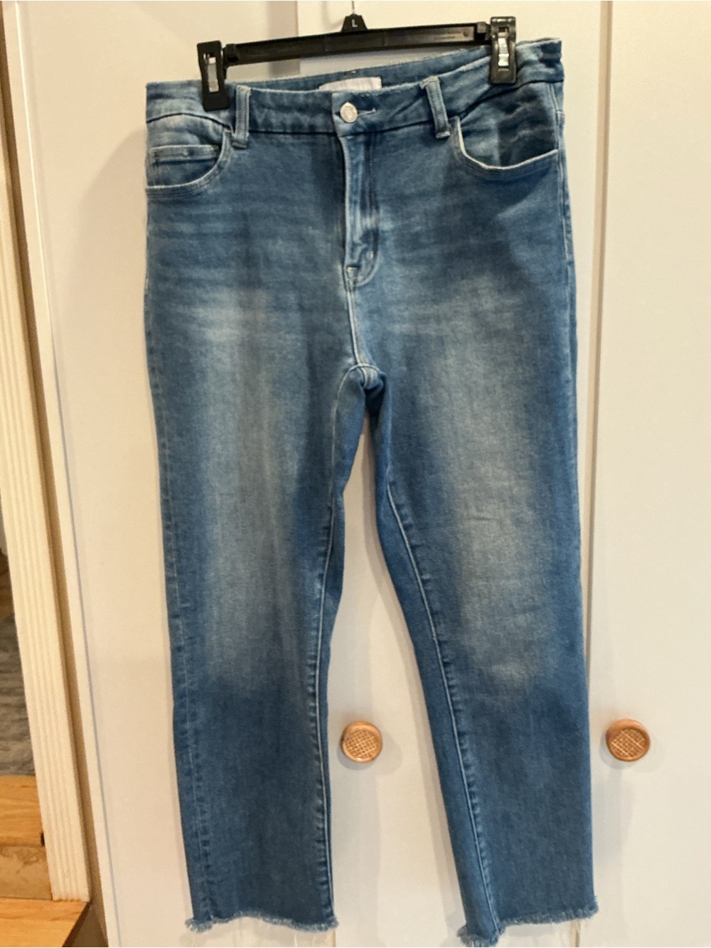 Women's Cropped High-Rise Vervet Jeans — Light Blue